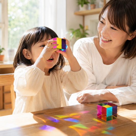 色と光に夢中になる不思議なカラフルキューブ│まとめ買いセール中‼